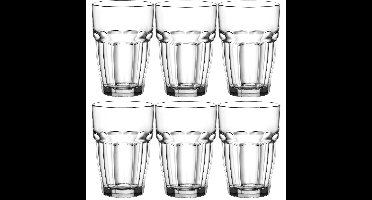 12x Stuks tumbler waterglazen/sapglazen transparant 360 ml - Glazen / drinkglazen