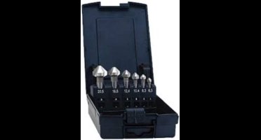 Eventus by Exact 05540 Kegelverzinkboorset 6-delig 6.3 mm, 8.3 mm, 10.4 mm, 12.4 mm, 16.5 mm, 20.5 mm HSS Cilinderschac