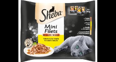Sheba - Mini Filets Gevogelte in saus - 4x85g