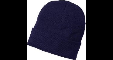 Amigo Muts Dubbel Fijn Gebreid Navy / Donkerblauw
