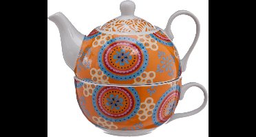 Cosy & Trendy Theepot Met Kopje - Ø 11 cm x 14 cm - 38 cl-30 cl