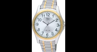 Q&Q Heren horloge -Zilverkleurig/goudkleurig Q206J404Y