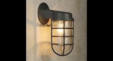 Groenovatie Industriële Kooi Wandlamp Voor Buiten E27 Fitting - 320x140x120 mm - Zwart