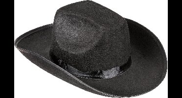Vegaoo - Zwart cowboy hoed volwassenen