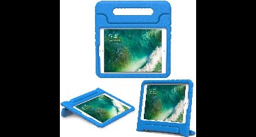 Hoes geschikt voor iPad 2017 / 2018 9.7 inch - Kinder Back Cover Kids Case Hoesje Blauw