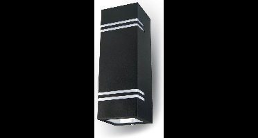V-TAC VT-7662-B Buiten Wandlamp - Up-Down Wandbevestigingen - GU10 Houder - IP44 - Mat Zwart