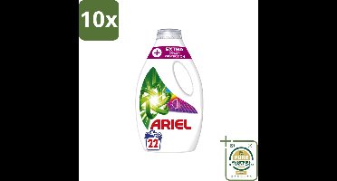 10 x Ariel – Vloeibaar Wasmiddel – Extra Color Protection – 990 ml – 22 wasbeurten - Wasstrips - Kleurbehoud Wasmiddel - Vloeibaar Wasmiddel Kleur - Wasmiddel Voor Gekleurd Was - Kleurvervaging Voorkomen - Wasmiddel Voor Donkere Kleding