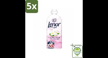 5 x Lenor Light - Wasverzachter - Jasmijnbloem - Fris & Zacht - 55 Wasbeurten - Grootverpakking - Vaatwasstrips - Wasverzachter - Jasmijn - Wasverzachter Jasmijn - Milde Frisheid - Zachte Was