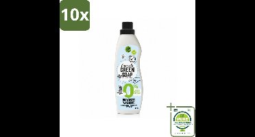 10 x Marcel’s Green Soap – Wasmiddel – Universeel - 0% – Zonder parfum en kleurstof – 1 liter - Grootverpakking - Vaatwasstrips - Wasmiddel 0% Parfum - Gevoelige Huid - Milde Wasmiddel - Duurzame Wasmiddel - Geen Kleurstoffen