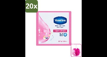 20 x Vaseline - Healthy Bright - Zeeptablet - Reinigend & Verzorgend - 3x75 ml - Bulkverpakking - Zeep - Douchemop - Huidverzorging