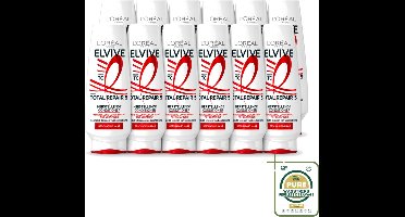 12 x L’Oréal Paris Elvive – Conditioner – Total Repair 5 – 200 ml - Wasstrips - Herstel Haar - Beschadigd Haar - Ceramiden - Haar Herstel - Haar Verzorging