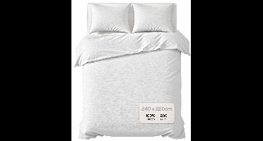 Zydante® Dekbedovertrekset Mousseline Micro 240x220 - Wit - met 2 Kussenslopen