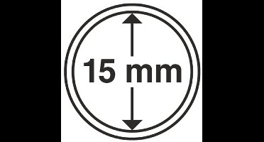 Muntcapsules Rond - geschikt voor munten Ø 15 mm. - GRIPS