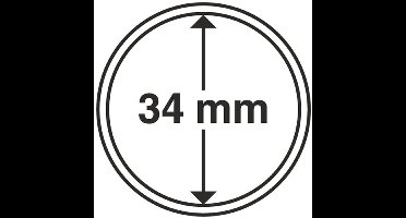 Muntcapsules Rond - geschikt voor munten Ø 34 mm. - GRIPS