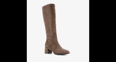Nova hoge dames laarzen met hak taupe - Beige - Maat 40