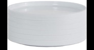 Heller Max Borden set 6-delig - Ø190mm - H 19mm - Wit