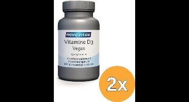 2x Nova Vitae Vitamine D3 1000Ie/25Mcg Vegan (180 vega capsules)