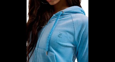 Juicy Couture Madison Col Out Hoodie LICHTBLAUW - Maat M