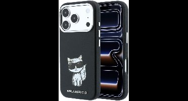 Karl Lagerfeld Backcover hoesje voor iPhone 18 Pro - MagSafe - Zwart