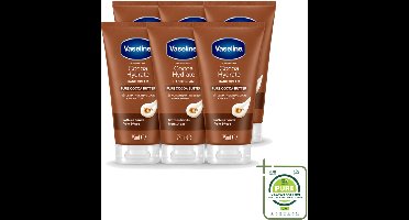 6 x Vaseline – Handcrème – Cocoa Butter – 75 ml - Grootverpakking - Vaatwasstrips - Handcrème - Handverzorging - Vochtigheid - Droge Handen - Cacaoboter