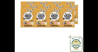 12 x Marcel's Green Soap - Shampoobar - Vanilla & Cherry Blossom - Versterkt & verzorgt - 90 gr - Wasstrips - Shampoobar - Natuurlijke Shampoo - Biologisch Afbreekbaar - Vegan Shampoo - Sulfaatvrij Shampoo