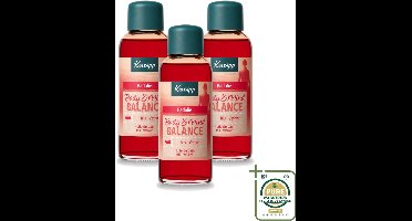3 x Kneipp - Badolie - Body & Mind Balance - Iris & Vetiver - 100 ml - Badolie - Natuurlijke Balans - Ontspanning - Energie - Self Care