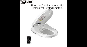 Mura Wc Bril - Bidet - Toiletbril - Japans Toilet - Verwarmde Zitting - Instelbare Watertemperatuur - Incl Afstandsbediening - Wit