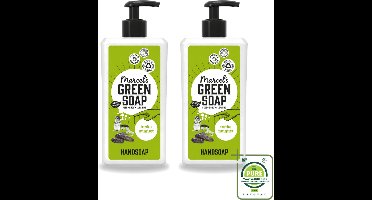 2 x Marcel's Green Soap - Handzeep - Tonka & Muguet - Zachte verzorging - 500 ml - Grootverpakking - Vaatwasstrips - Handzeep - Natuurlijke Handzeep - Plantaardige Handzeep - Zachte Handen - Handzorg