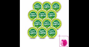 12 x Happy Earth – Deodorant Balm – 100% Natuurlijk Bergamot – 45 g - Bulkverpakking - Deodorant bergamot - Douchemop - Natuurlijke deodorant