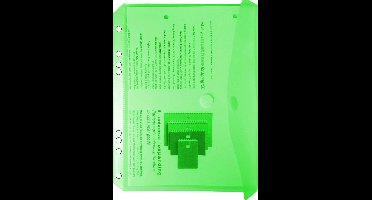 EXXO-HFP # 35036 - A5 Ringband Documententas - Groen - 1 Pak @ 10 stuks