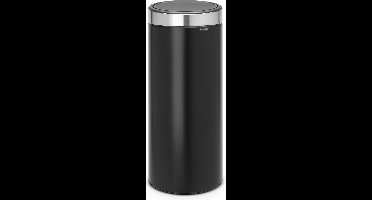 Brabantia Touch Bin Prullenbak - 30 liter - Matt Black/Matt Steel Fingerprint Proof deksel