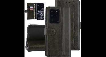 DonkerGroen hoesje Samsung Galaxy S20 Ultra - Book Case - PU leather
