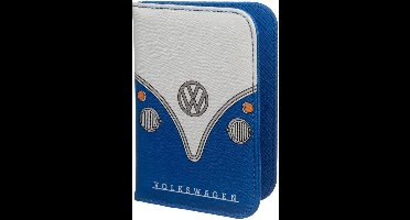 Volkswagen Kampeerbus VW T1 Blauw Paspoorthouder en Kofferlabel