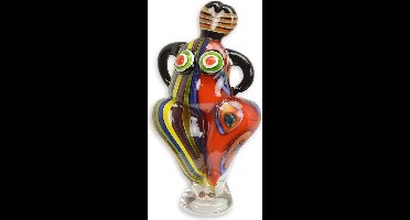 Danseres Abstract Kleurrijk - Glazen beeld - Murano Stijl Sculptuur - 32.7 cm hoog