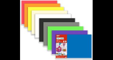 Apli Kids EVA Foam 10 kleuren 60 x 40 cm x 2 mm - 10 vel