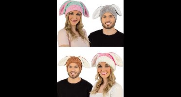 4 X Muts Pluche met Hazenoren