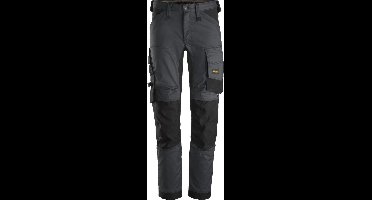 Snickers AllroundWork Stretch Werkbroek 6341 - Mannen - Staalgrijs/Zwart - 58