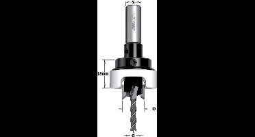 CMT - Verzinker met diepte instelling, rechts - Boor - Verzinkers - Multifunctionele boor - 1 Stuk(s)