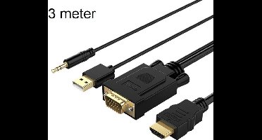Orico VGA naar HDMI kabel met audio-ondersteuning - 1920x1080 @60Hz - 3M