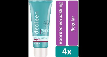 Deoleen Deodorant Creme 50 ml Regular 4 stuks Voordeelverpakking
