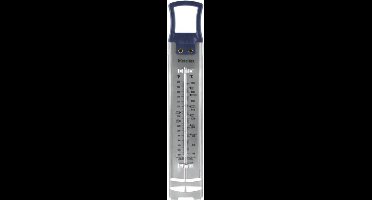Metaltex Kookthermometer, suikerthermometer Jammy, zilverkleurig/blauw