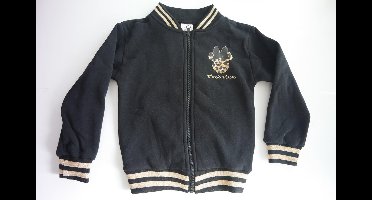 Minnie Mouse Meisjes Bomberjack - Zwart/Goud - Maat 116-122
