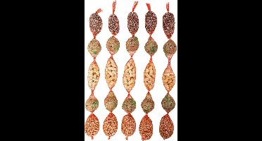 Animalking Voederslinger voor Tuinvogels – 5 Stuks – Gemengd Vogelvoer – Mixed Slinger – Ca. 55 cm – 350 gram per Stuk – Buitenvogelvoer