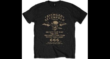 Avenged Sevenfold - Seize The Day Heren T-shirt - S - Zwart