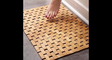 Badmat-antislip-antislipmat badkuip - bamboemat badkamer