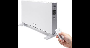 Aigostar Ember - Elektrische Kachel - 2000W - Convectorkachel met thermostaat - 3 Standen - Timer en Afstandsbediening - Wit