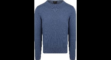 Steppin' Out Trui Cotton Cashmere Indigo Blauw - Maat M - Heren - Pullovers