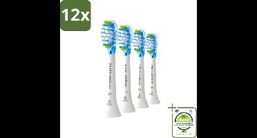 Philips Sonicare - Opzetborstels - C3 Premium Plaque Defense - Grondige Reiniging - 4 opzetborstels - HX9044/17 - Voordeelverpakking - 12 stuks - Philips Sonicare - Tandenborstel opzetborstels