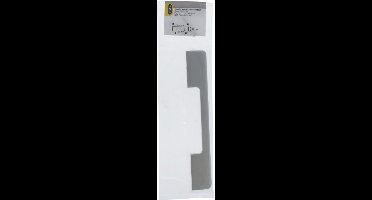 Starx Meubelgreep - Afmeting 10 x 25 x 128 mm - Uitvoering RVS Look - Geschikt voor Kast- en Ladefronten - Inclusief Bevestigingsschroeven - Kleur Zilver - Eenvoudig te Monteren