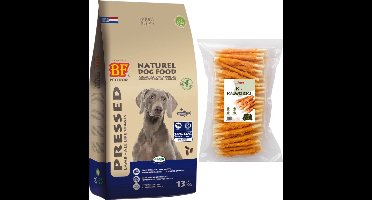 BF Petfood - Geperst Lam/Rijst Premium - 13,5 kg + Jelka gedraaide kip sticks 1KG